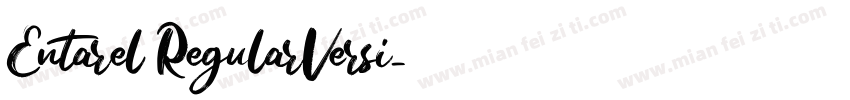 Entarel RegularVersi字体转换